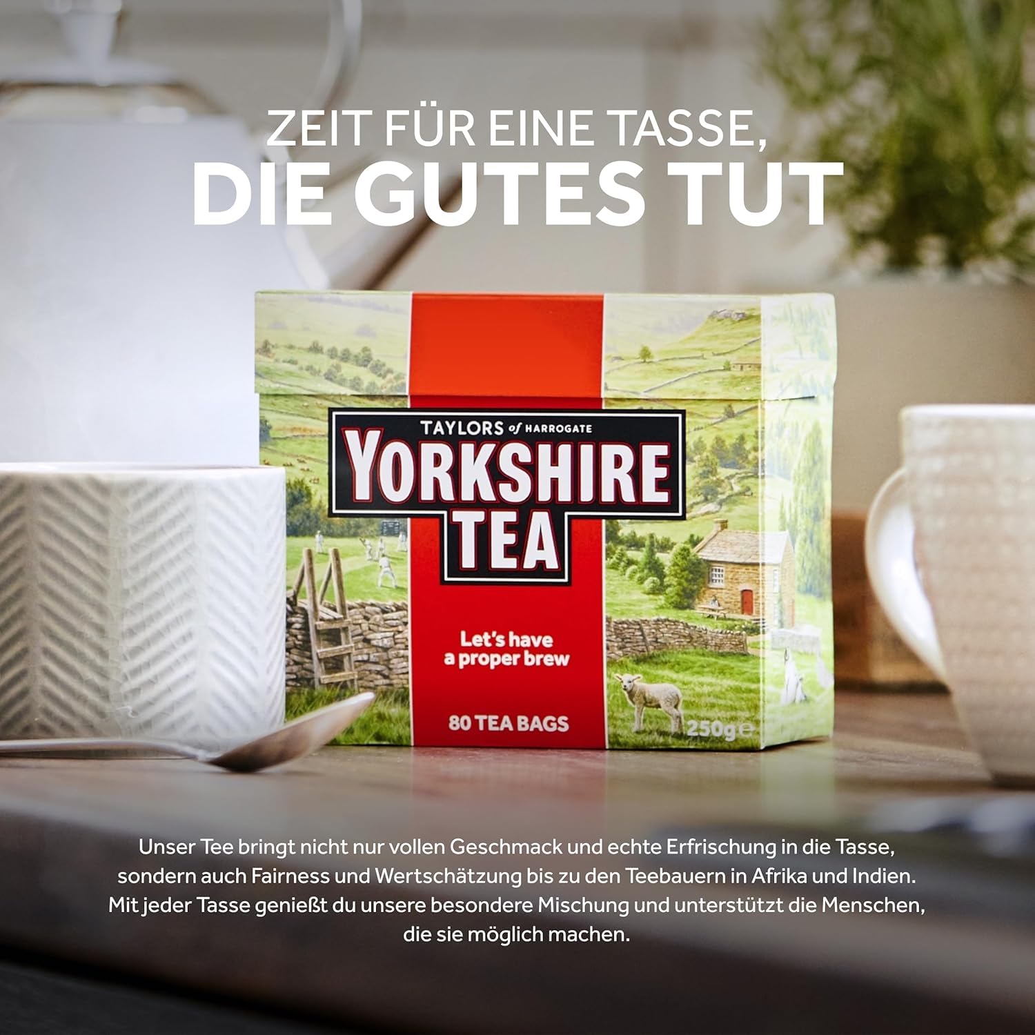 Amazon.com : Yorkshire Tea, Red, Black Tea, Pillow Tea Bags, 80
